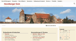 Desktop Screenshot of havelberg-dom.de