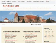 Tablet Screenshot of havelberg-dom.de